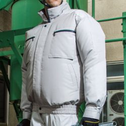 KU92600 空調風神服 チタン加工風気路長袖ブルゾン