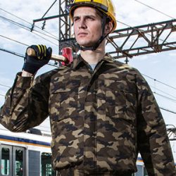 KU91310 空調服長袖迷彩ワークブルゾン